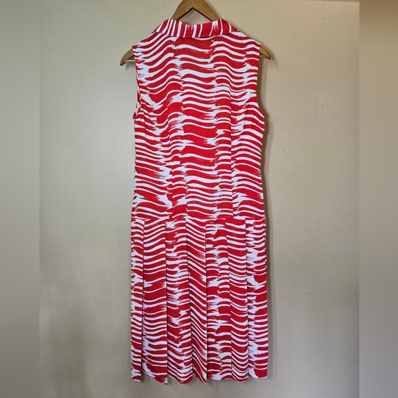 Red and white striped dress | Cabi | Size SM - Picture 5 of 7